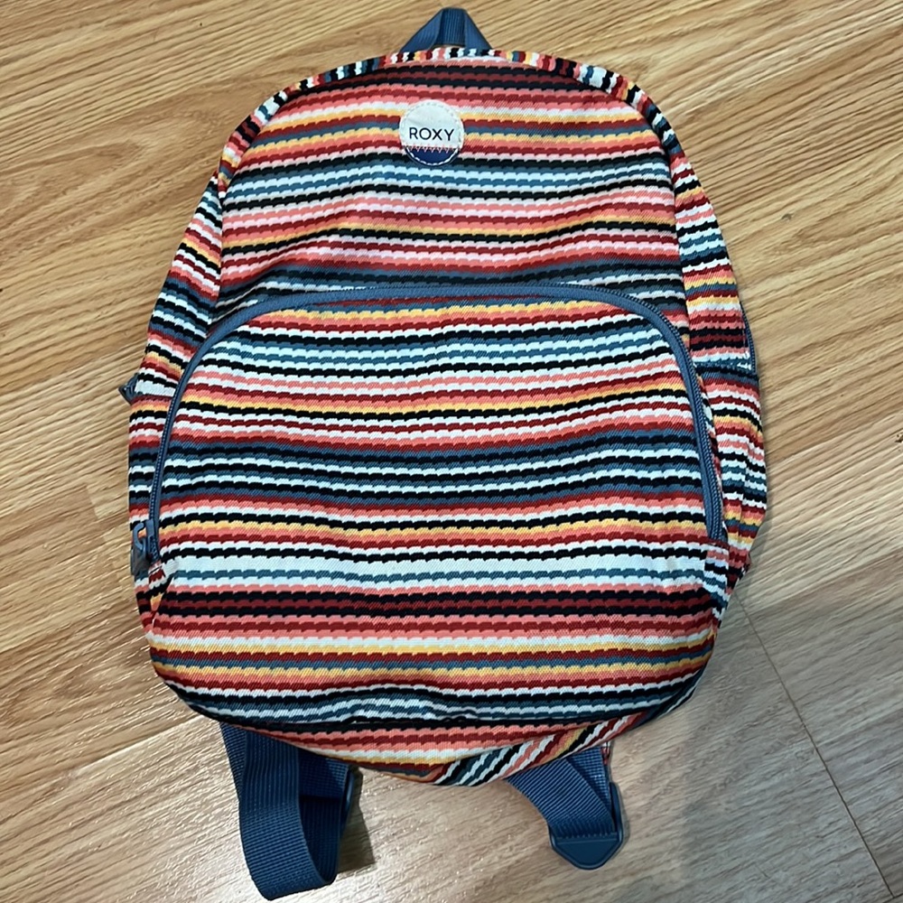 Roxy Always Core Backpack - Rio Red Zigzag Stripe - image 1